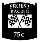 Custom Metal Racing Flag Sign Metal House Sign Decorations